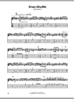 page one of Enzo Shuffle (Guitar Tab)