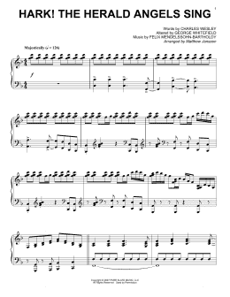 page one of Hark! The Herald Angels Sing (Piano Solo)