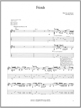 page one of Friends (Guitar Tab)