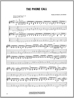 page one of The Phone Call (Guitar Tab)