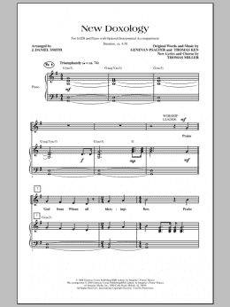 page one of New Doxology (SATB Choir)