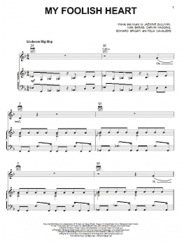 page one of My Foolish Heart (Piano, Vocal & Guitar Chords (Right-Hand Melody))