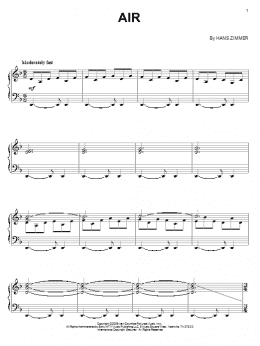 page one of Air (Piano Solo)