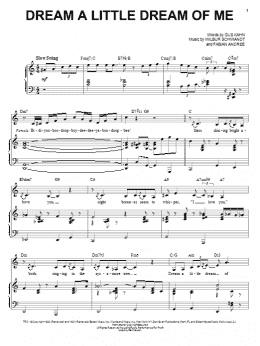 page one of Dream A Little Dream Of Me (Piano & Vocal)