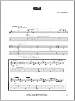 page one of Home (Guitar Tab)