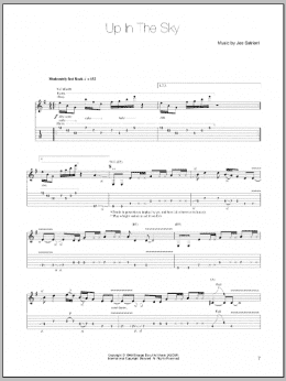 page one of Up In The Sky (Guitar Tab)