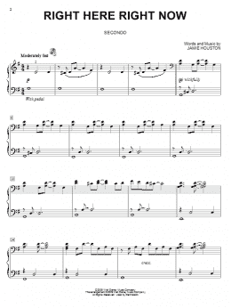 page one of Right Here Right Now (Piano Duet)