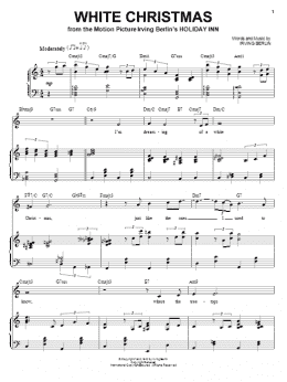 page one of White Christmas (Piano & Vocal)