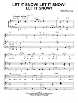 page one of Let It Snow! Let It Snow! Let It Snow! (Piano & Vocal)