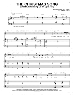 page one of The Christmas Song (Chestnuts Roasting On An Open Fire) (Piano & Vocal)