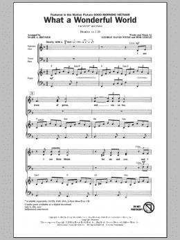 page one of What A Wonderful World (SATB Choir)