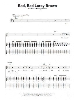 page one of Bad, Bad Leroy Brown (Guitar Tab (Single Guitar))