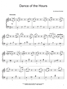 page one of Dance Of The Hours (Easy Piano)