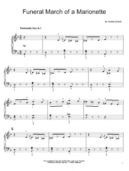 page one of Funeral March Of A Marionette (Easy Piano)