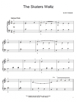 page one of The Skaters Waltz (Easy Piano)