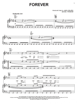 page one of Forever (Piano, Vocal & Guitar Chords (Right-Hand Melody))