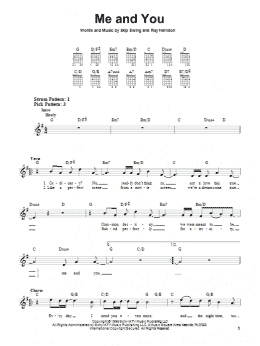 page one of Me And You (Easy Guitar)