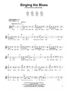 page one of Singing The Blues (Easy Guitar)