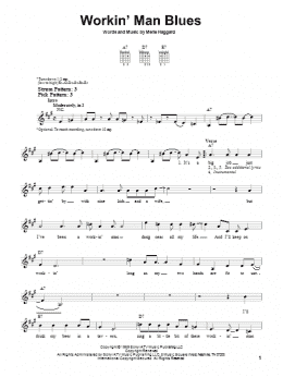 page one of Workin' Man Blues (Easy Guitar)