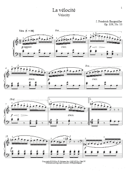 page one of Velocity (Piano Solo)