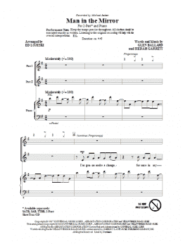 page one of Man In The Mirror (arr. Ed Lojeski) (2-Part Choir)