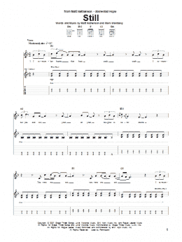 page one of Still (Guitar Tab)