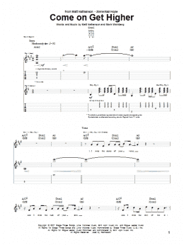 page one of Come On Get Higher (Guitar Tab)