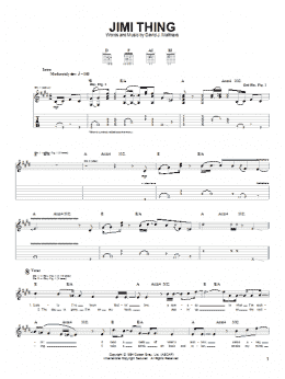 page one of Jimi Thing (Guitar Tab)