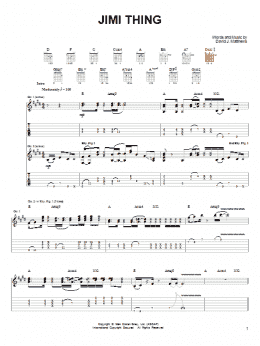 page one of Jimi Thing (Guitar Tab)