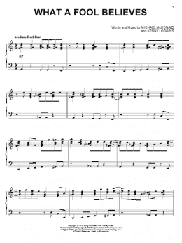 page one of What A Fool Believes (Piano Solo)