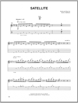 page one of Satellite (Guitar Tab)