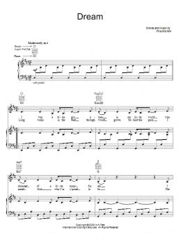 page one of Dream (Piano, Vocal & Guitar Chords (Right-Hand Melody))