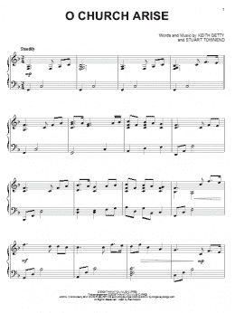 page one of O Church Arise (Piano Solo)