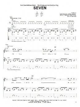 page one of Seven (Guitar Tab)