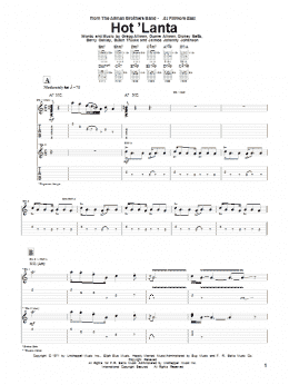 page one of Hot 'Lanta (Guitar Tab)