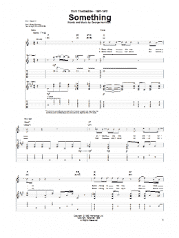 page one of Something (Guitar Tab)