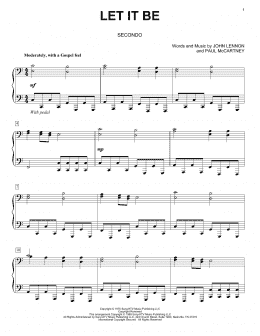 page one of Let It Be (Piano Duet)