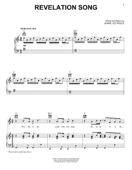 page one of Revelation Song (Piano, Vocal & Guitar Chords (Right-Hand Melody))