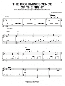 page one of The Bioluminescence Of The Night (Piano Solo)