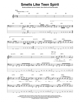 page one of Smells Like Teen Spirit (Bass Guitar Tab)