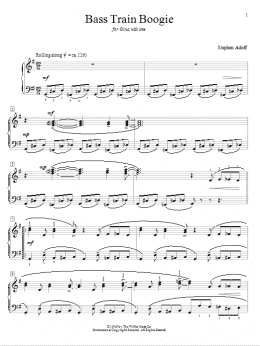 page one of Bass Train Boogie (Educational Piano)