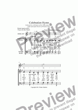 page one of Celebration Hymn