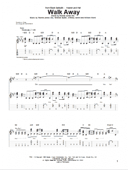 page one of Walk Away (Guitar Tab)