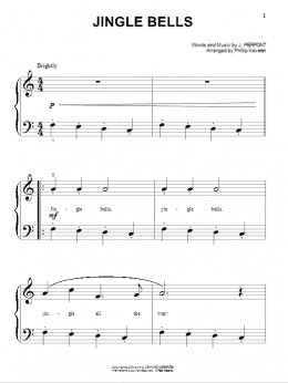 page one of Jingle Bells (arr. Phillip Keveren) (Beginning Piano Solo)