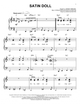 page one of Satin Doll (Easy Piano)