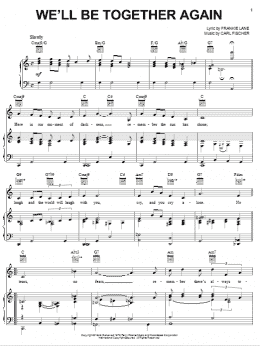 page one of We'll Be Together Again (Piano, Vocal & Guitar Chords (Right-Hand Melody))