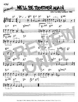 page one of We'll Be Together Again (Real Book – Melody & Chords – Bb Instruments)