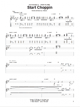 page one of Start Choppin (Guitar Tab)