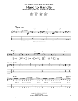 page one of Hard To Handle (Guitar Tab)