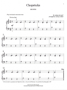 page one of Chopsticks (Piano Duet)